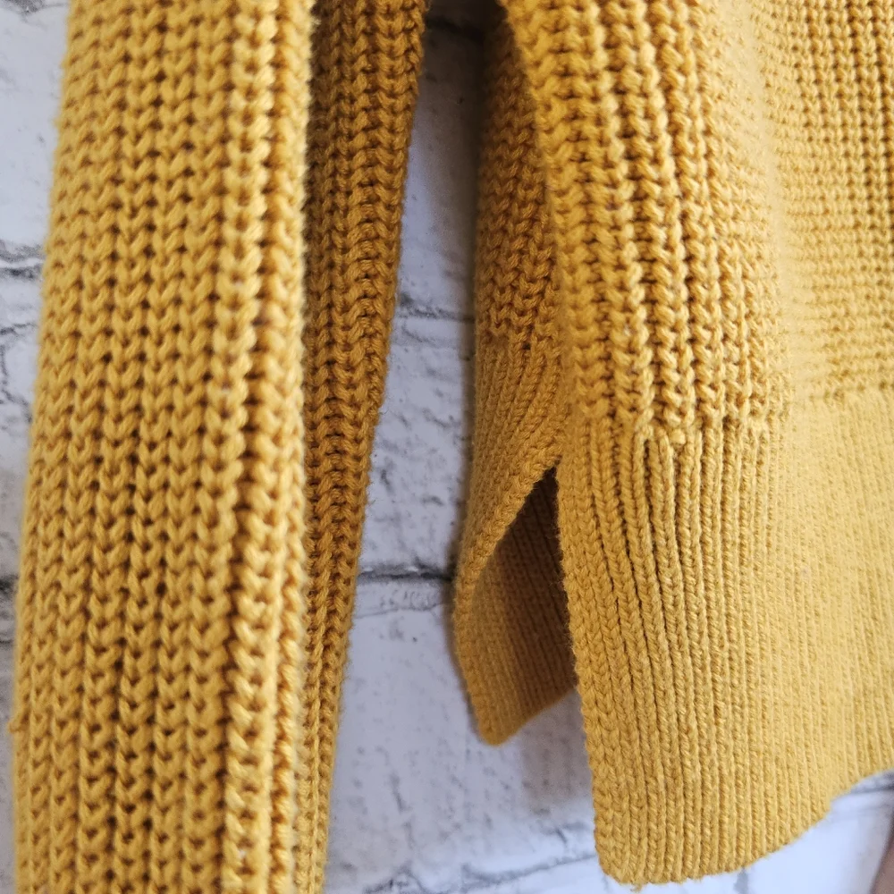 ☆ LOTTIE MOSS Yellow Striped Pullover Sweater, S ☆